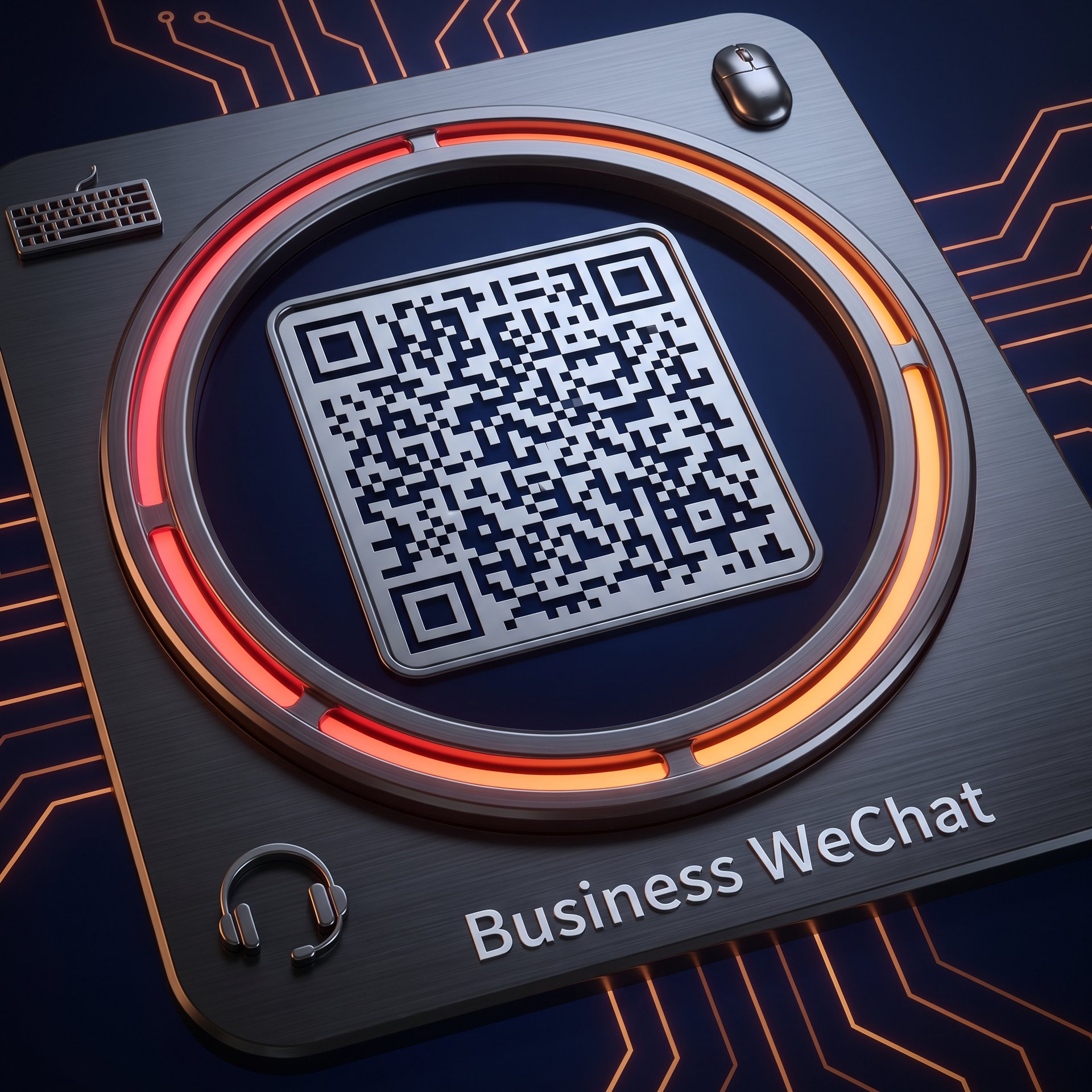 网红主播商务合作二维码